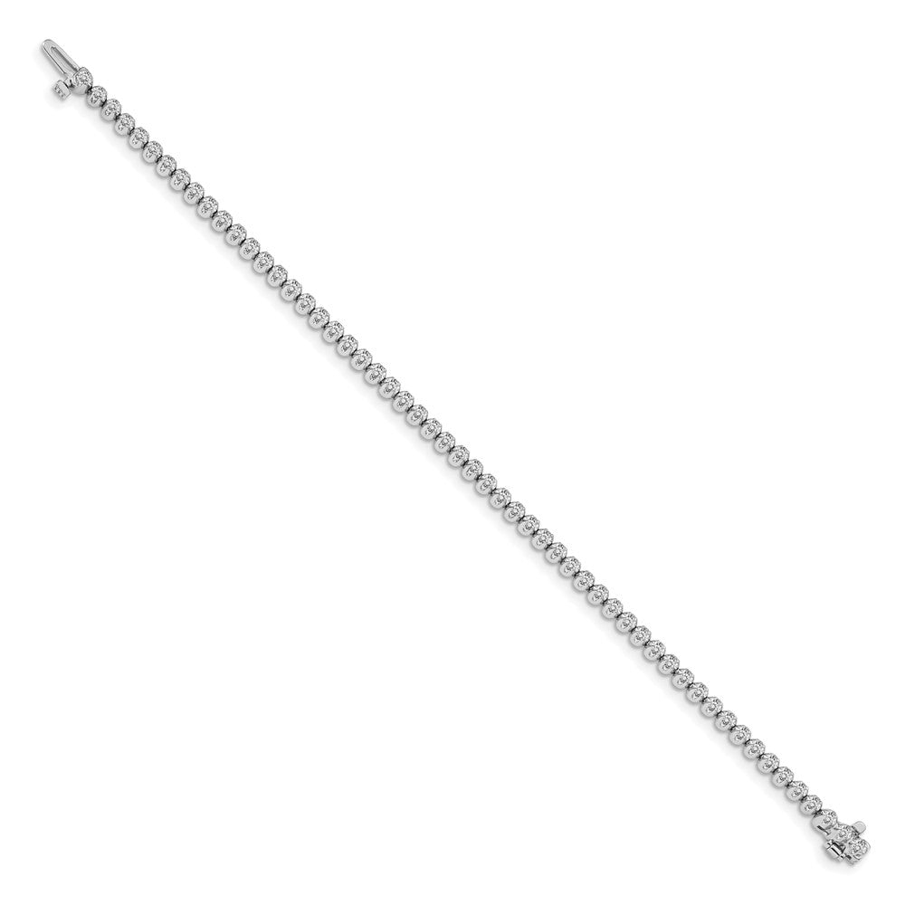 14k White Gold VS Diamond Tennis Bracelet