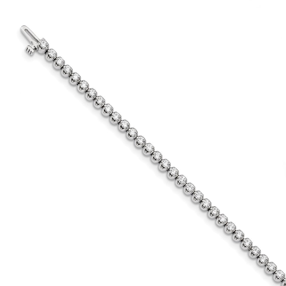 14k White Gold AA Diamond Tennis Bracelet