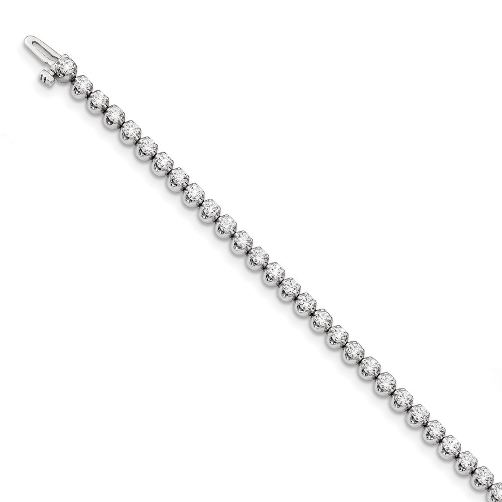 14k White Gold AAA Diamond Tennis Bracelet