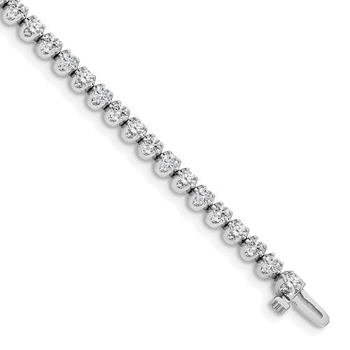 14k White Gold VS Diamond Tennis Bracelet
