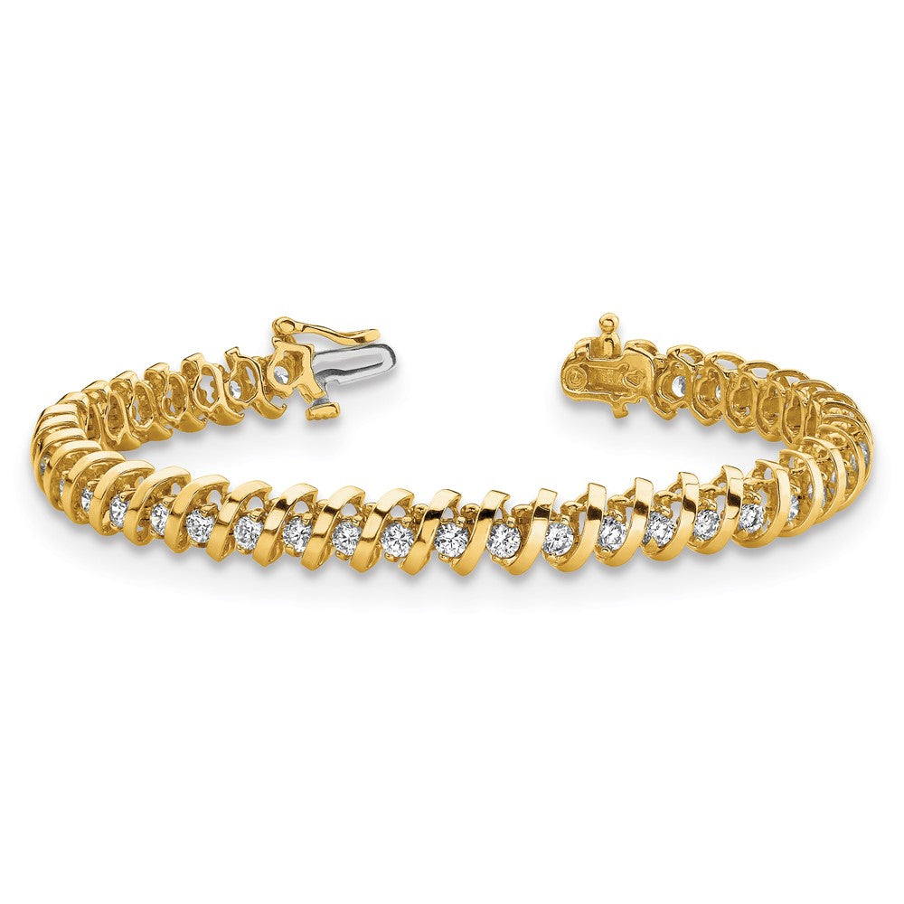 14k AAA Diamond Tennis Bracelet