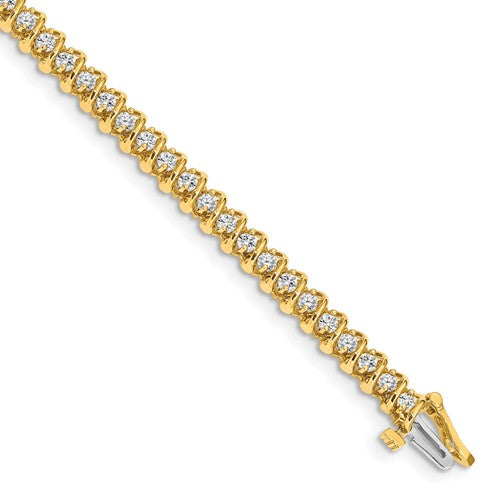 14k A Diamond Tennis Bracelet