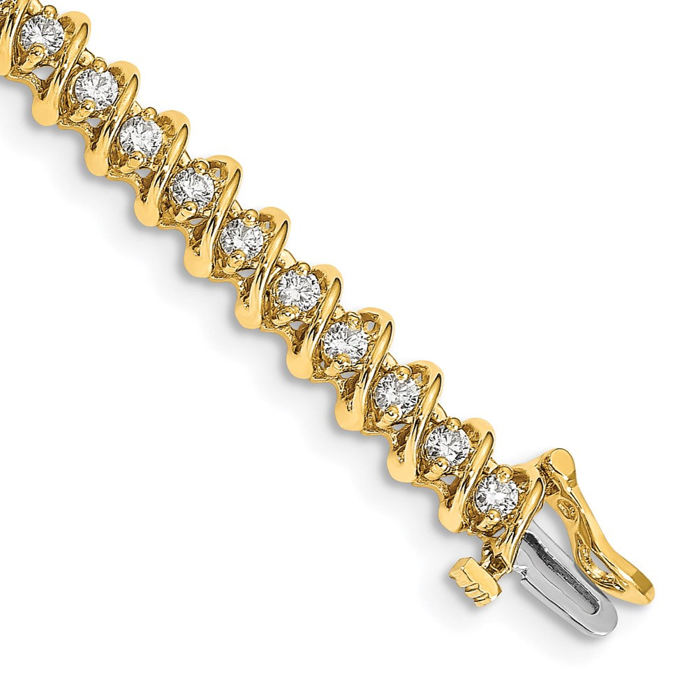 14k AAA Diamond Tennis Bracelet