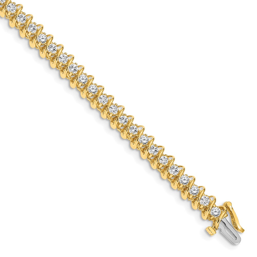 14k 2.7mm Diamond Tennis Bracelet Mounting