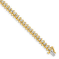 14k 2.7mm Diamond Tennis Bracelet Mounting