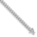 14k White Gold 2 2.7mm Tennis Bracelet Mounting