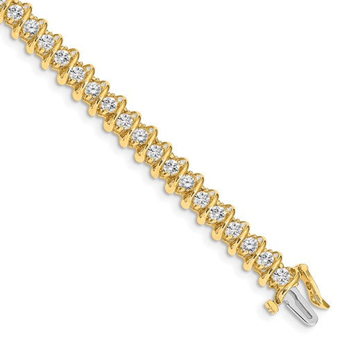 14k 2.9mm Diamond Tennis Bracelet Mounting