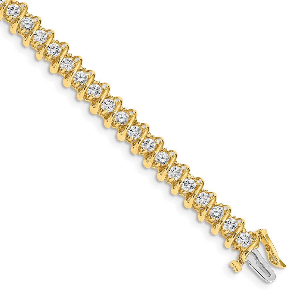 14k AA Diamond Tennis Bracelet