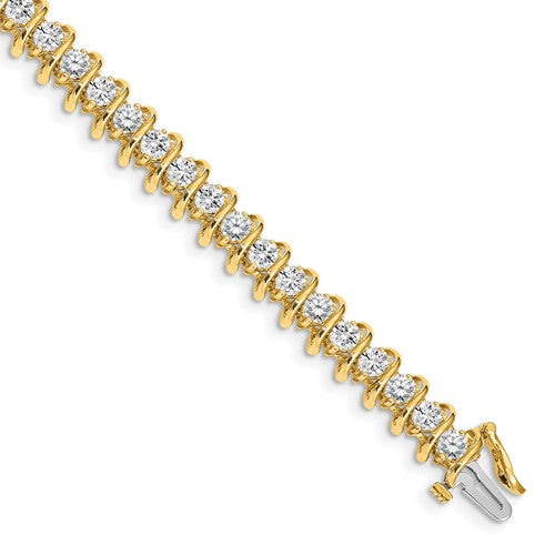 14k 3.3mm Diamond Tennis Bracelet Mounting