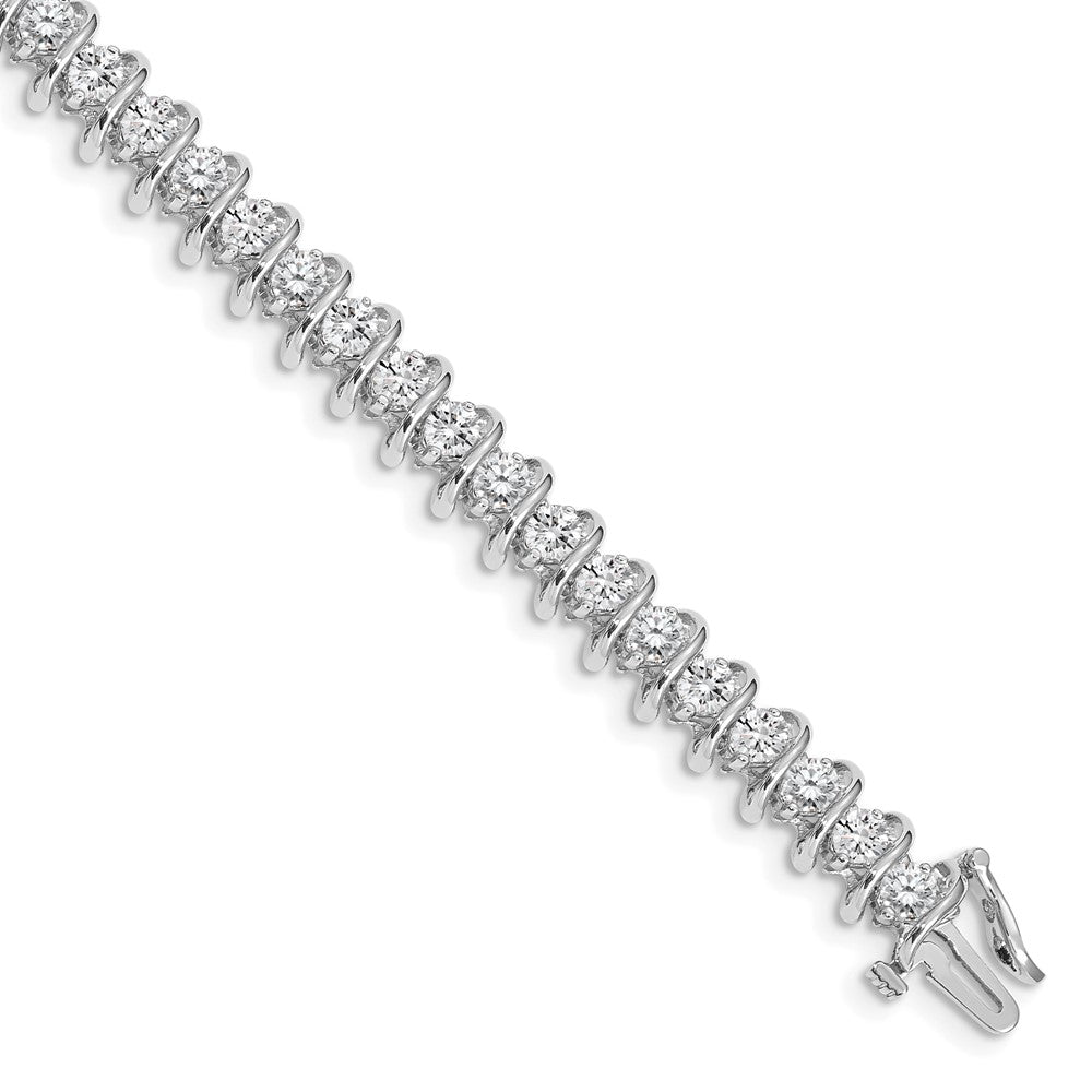 14k White Gold 3.3mm Tennis Bracelet Mounting