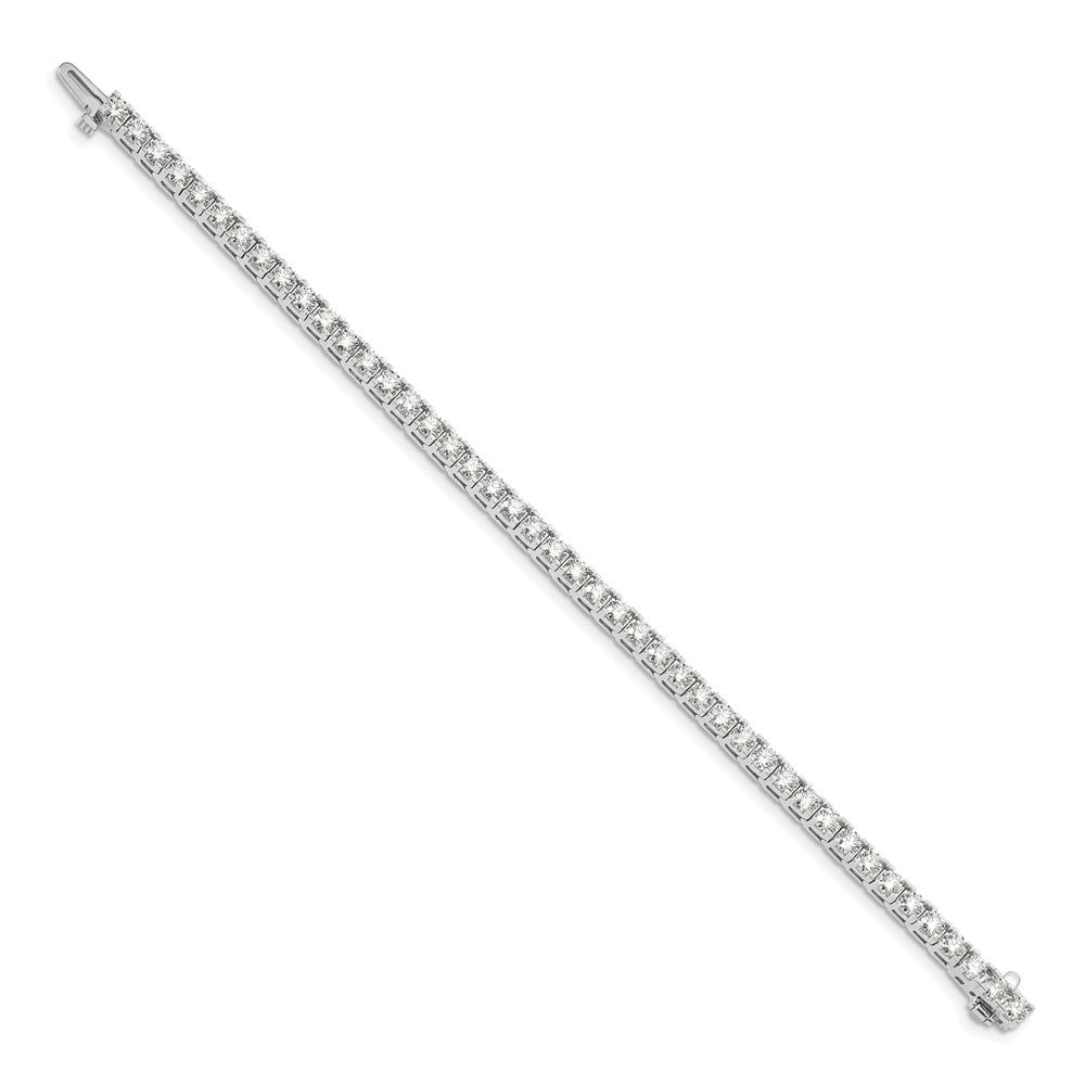 14k White Gold A Diamond Tennis Bracelet