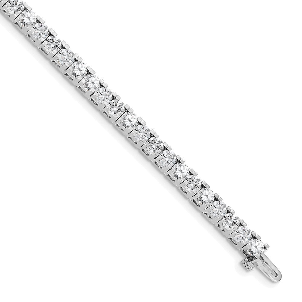 14k White Gold A Diamond Tennis Bracelet