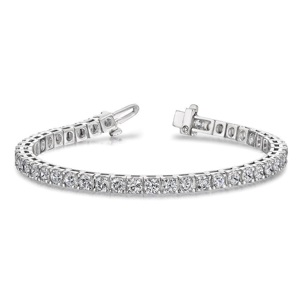 14k White Gold AAA Diamond Tennis Bracelet
