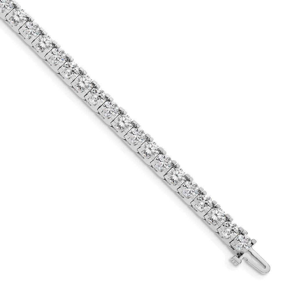14k White Gold AAA Diamond Tennis Bracelet