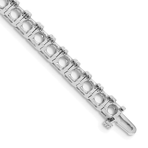 14k White Gold Tennis Bracelet Mounting