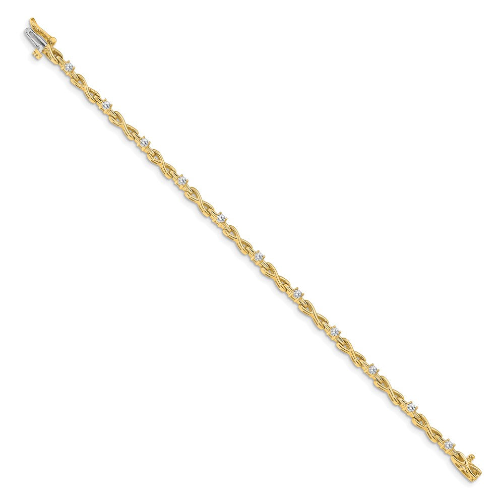 14k A Diamond Tennis Bracelet