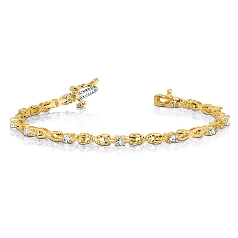 14k A Diamond Tennis Bracelet