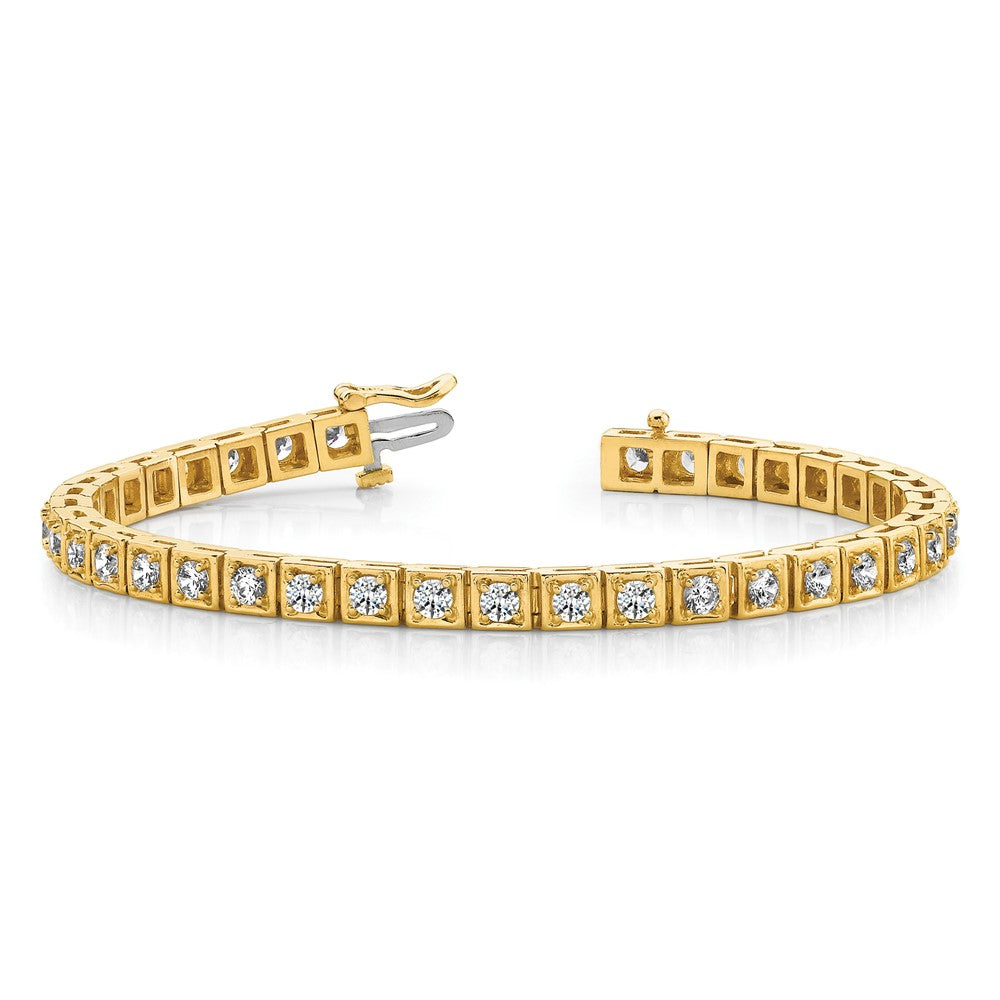 14k 3.4mm Diamond Tennis Bracelet Mounting