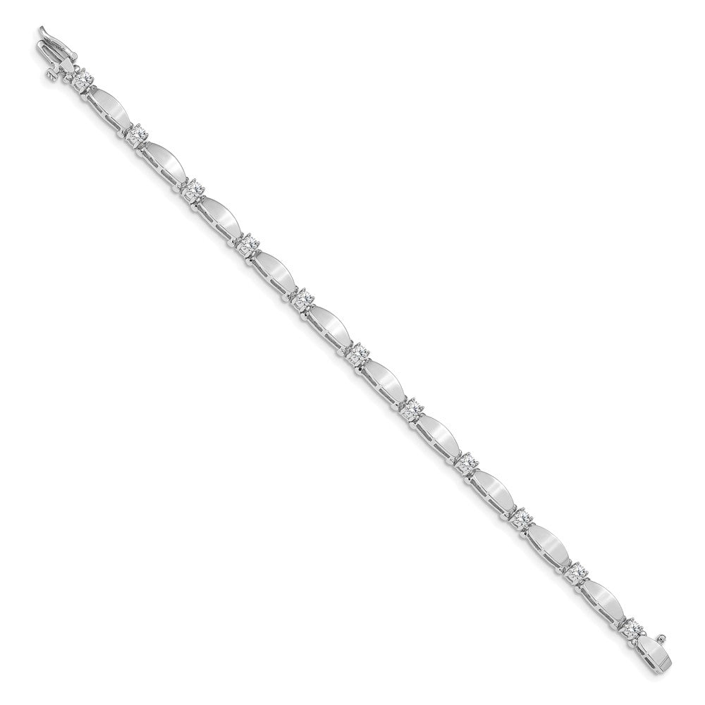 14k White Gold VS Diamond Tennis Bracelet