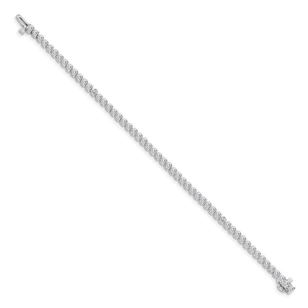 14k White Gold Diamond Tennis Bracelet Mounting