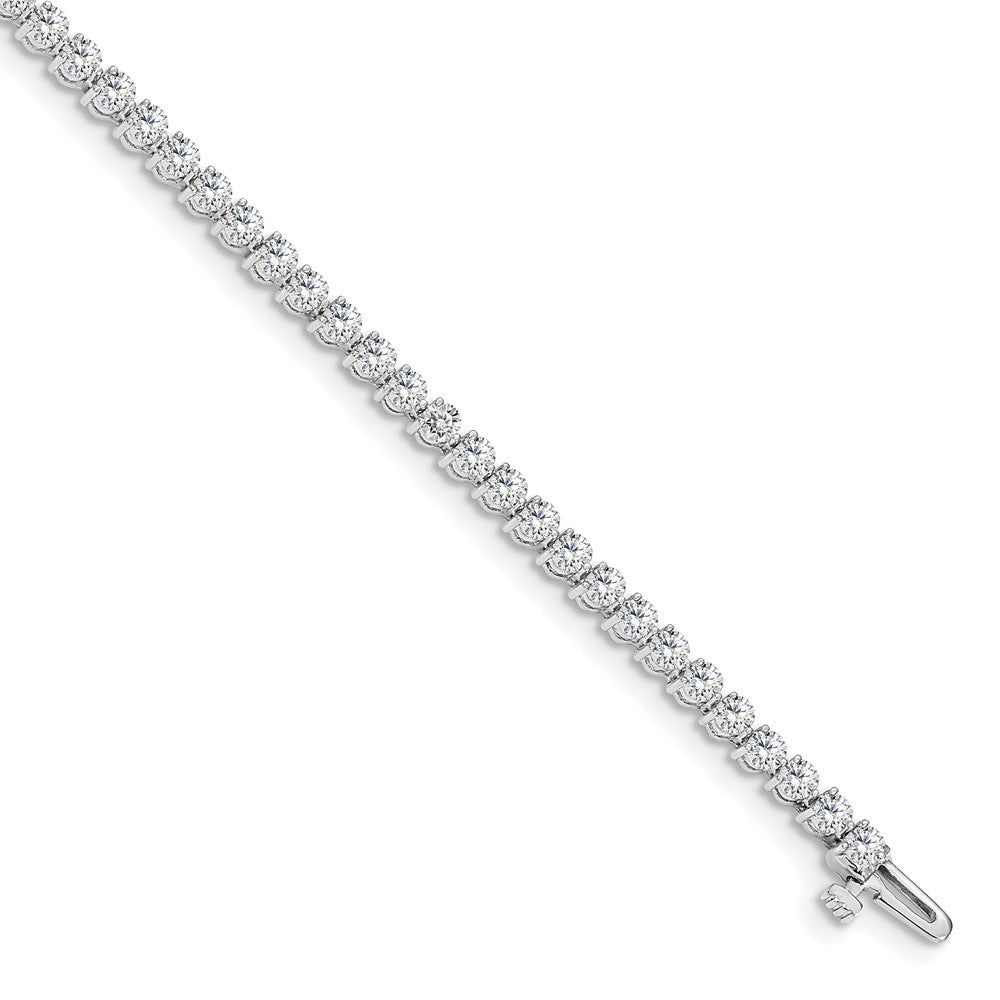 14k White Gold Diamond Tennis Bracelet Mounting