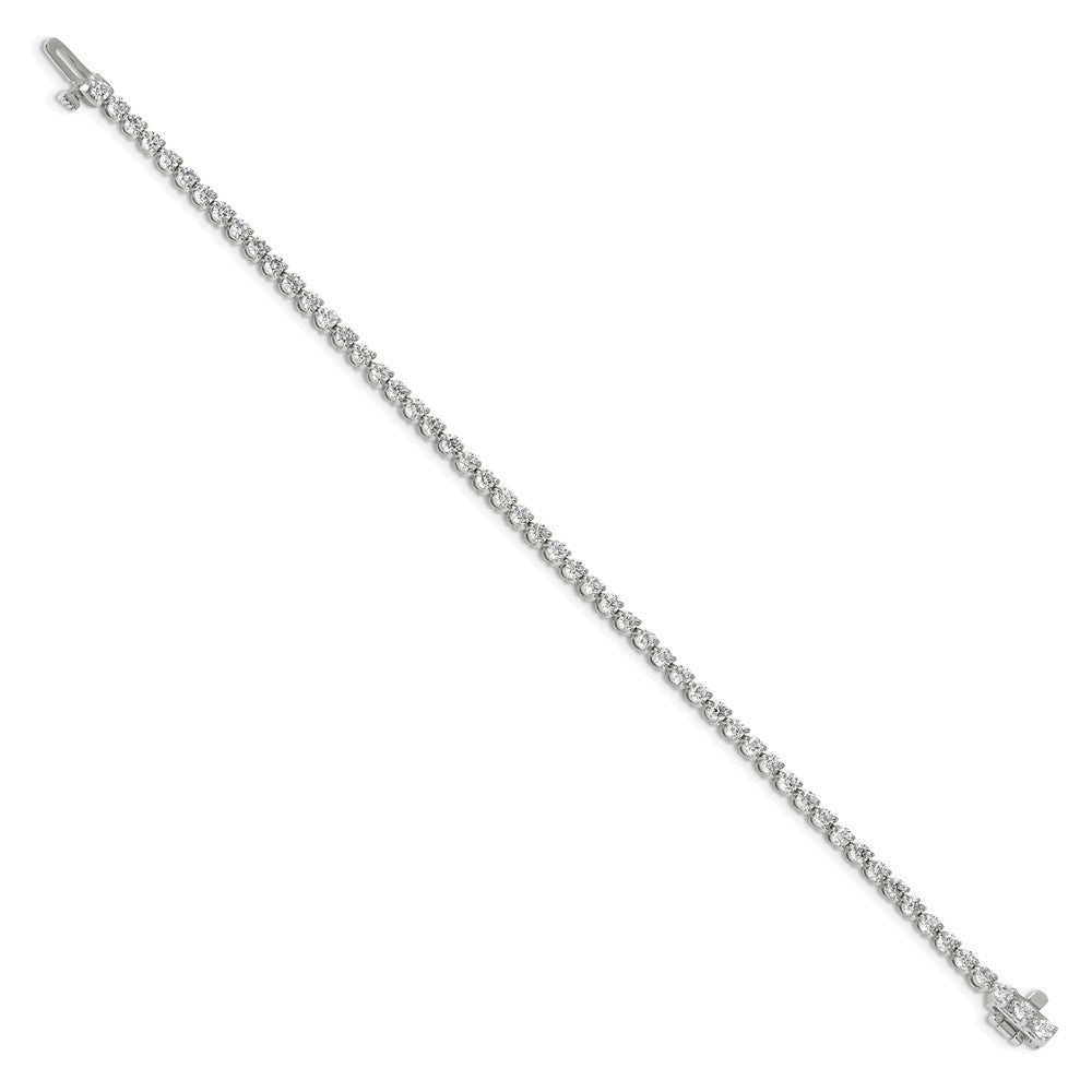 14k White Gold AAA Diamond Tennis Bracelet
