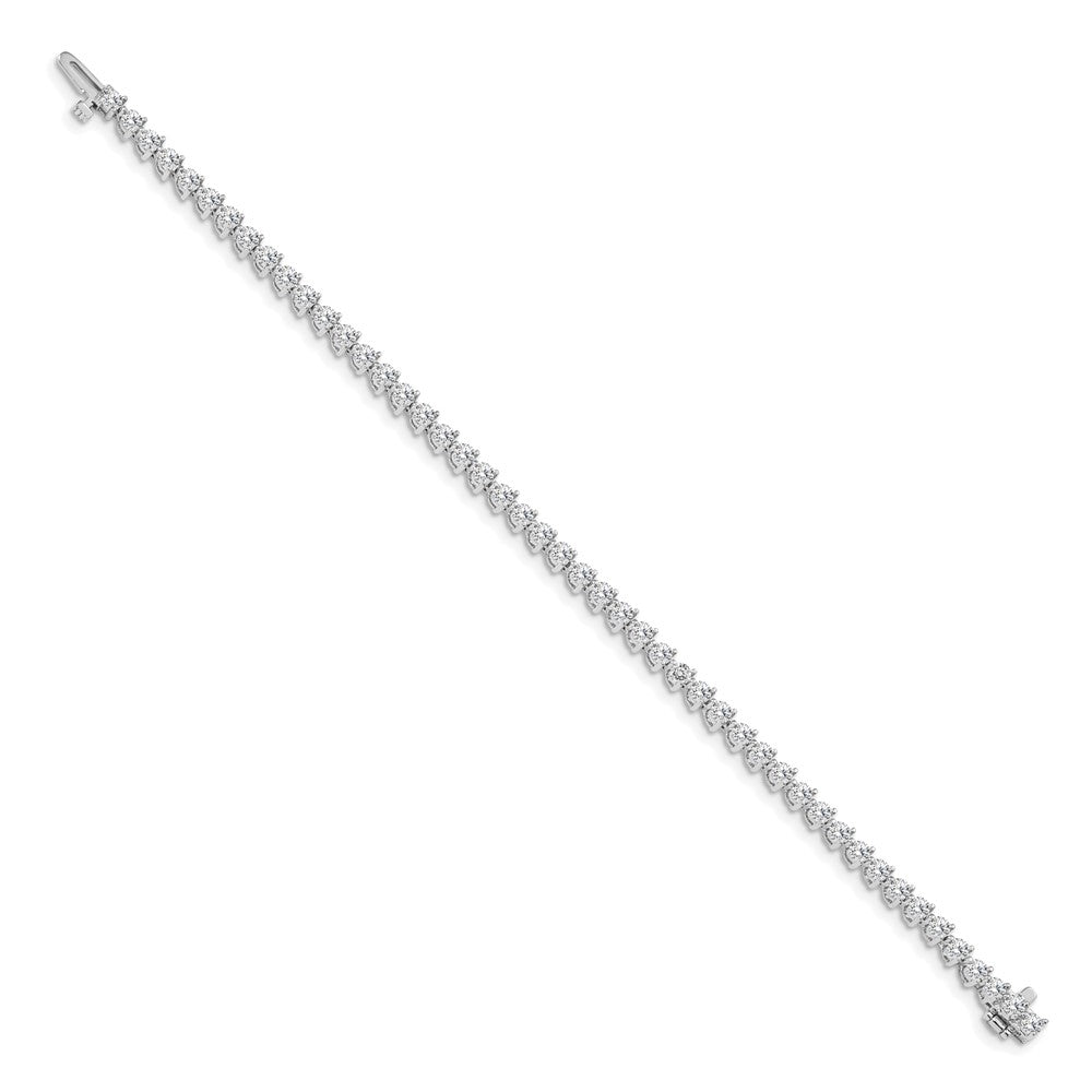 14k White Gold AAA Diamond Tennis Bracelet
