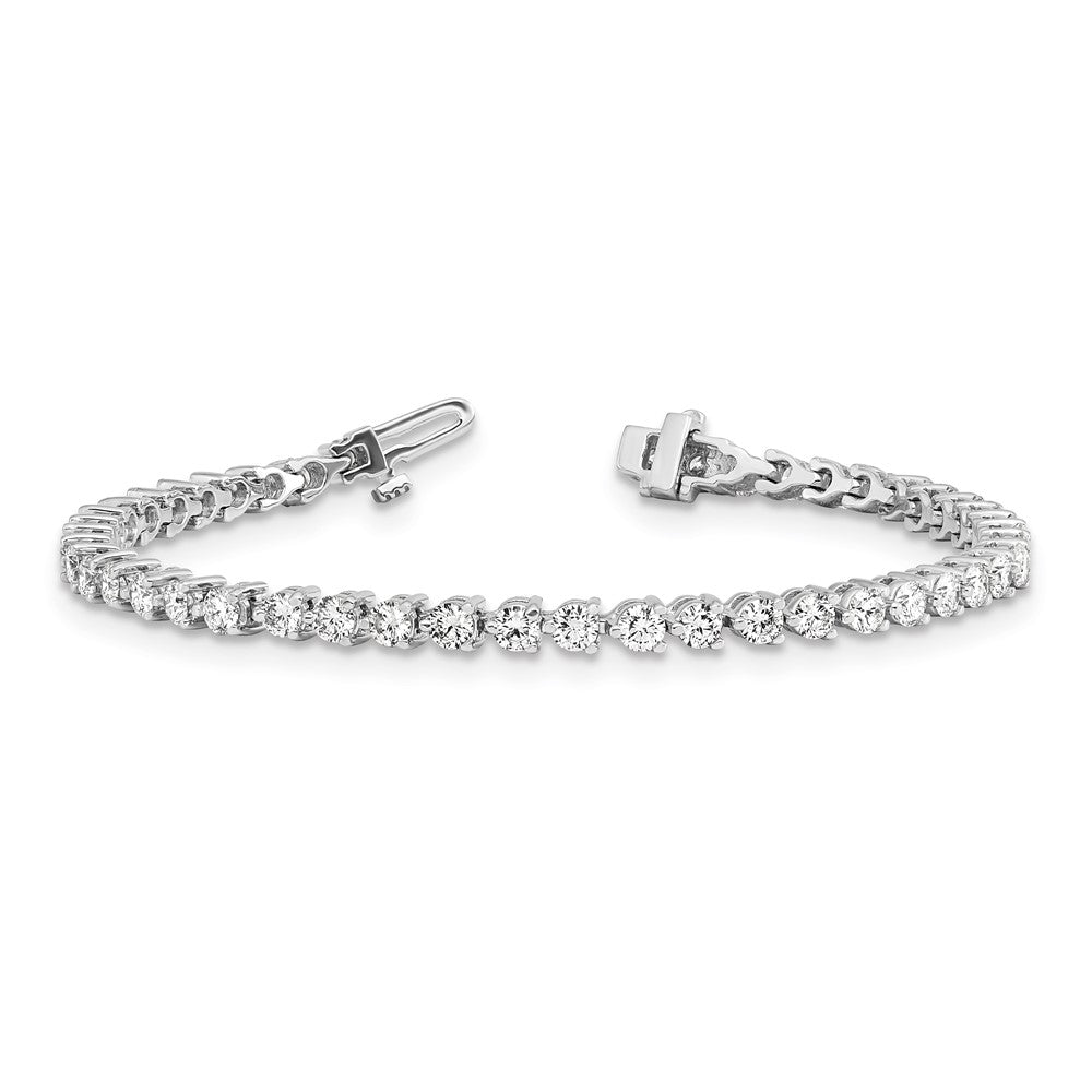 14k White Gold Diamond Tennis Bracelet Mounting