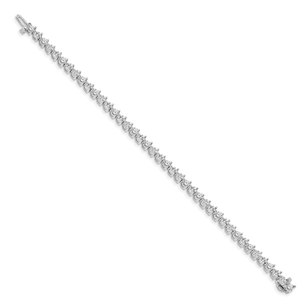 14k White Gold Diamond Tennis Bracelet Mounting