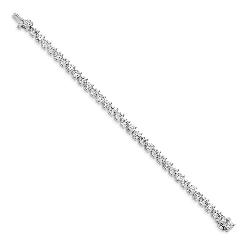 14k White Gold AAA Diamond Tennis Bracelet