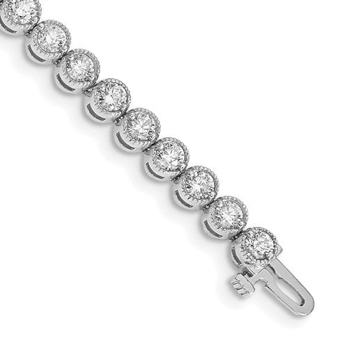 14k White Gold VS Diamond Tennis Bracelet