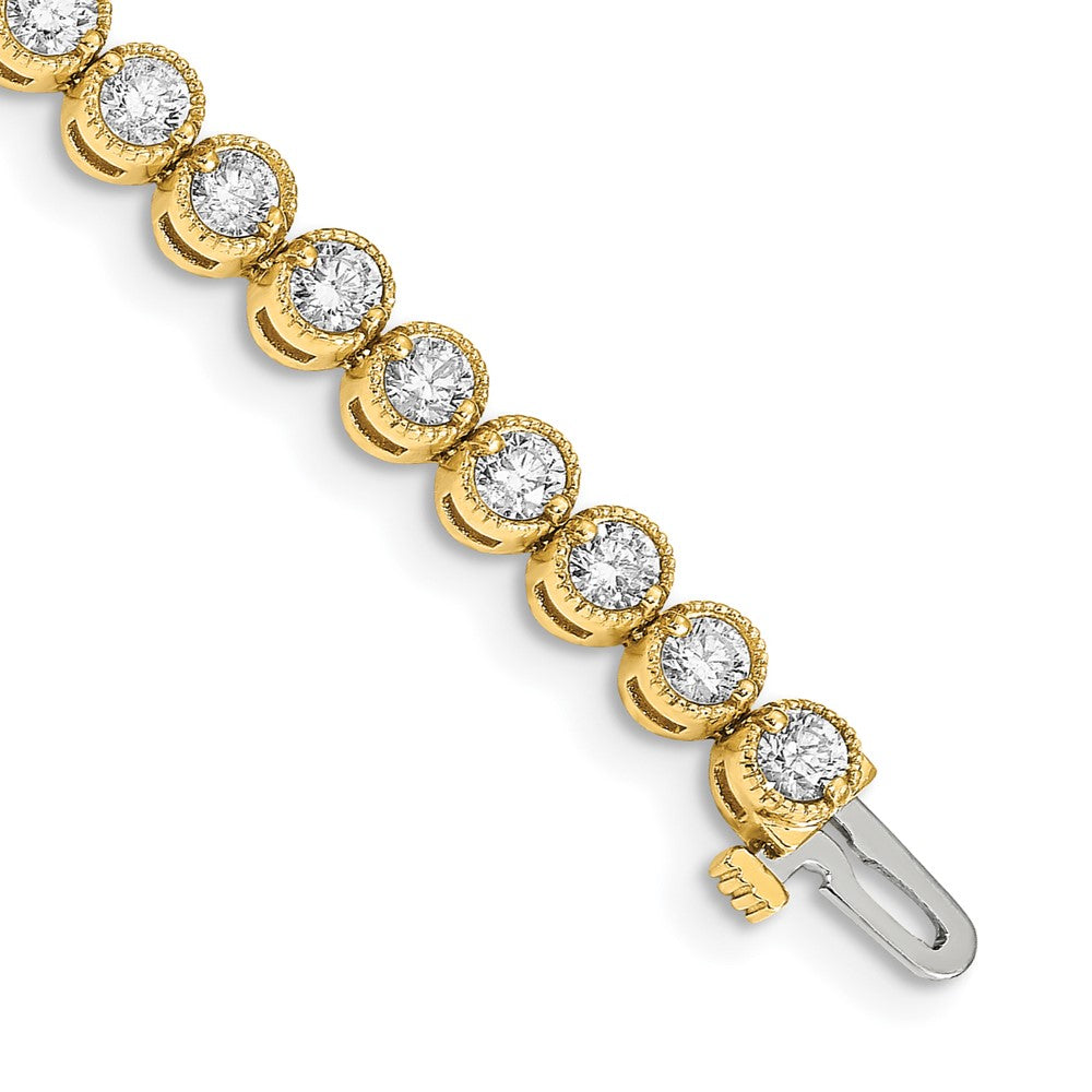 14k AAA Diamond Tennis Bracelet