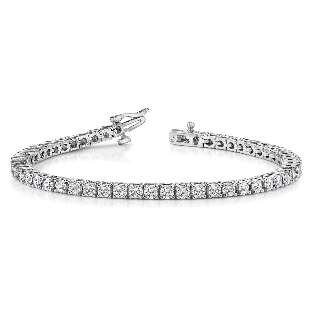 14k White Gold A Diamond Bracelet