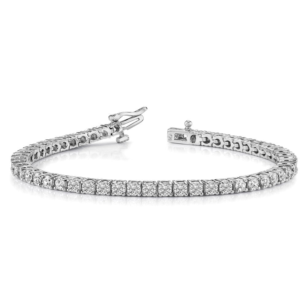 14k White Gold VS Diamond Tennis Bracelet