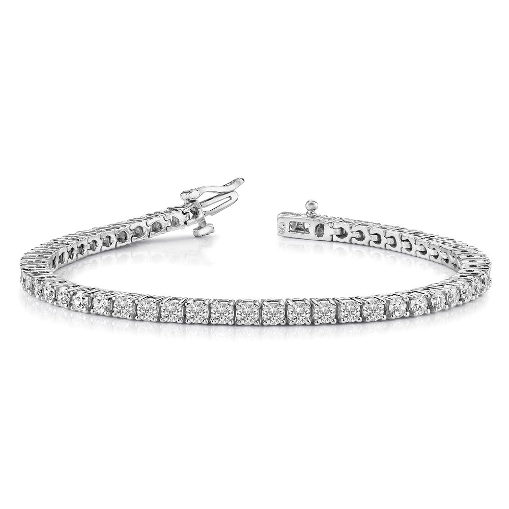 14k White Gold VS Diamond Tennis Bracelet