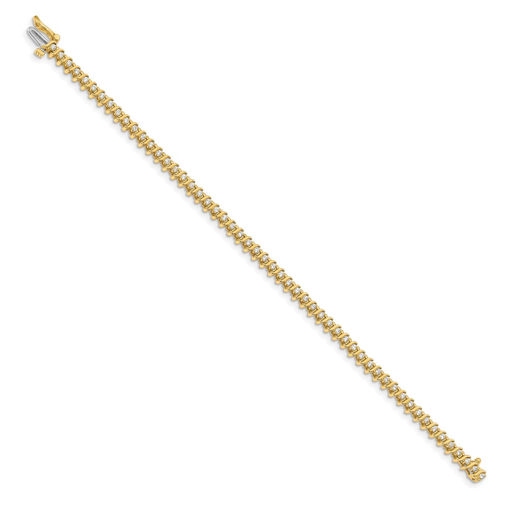 14k AAA Diamond Tennis Bracelet