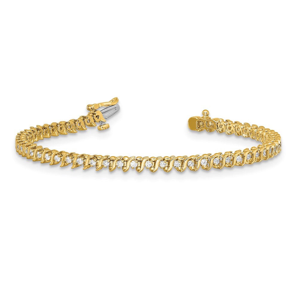 14k AA Diamond Tennis Bracelet