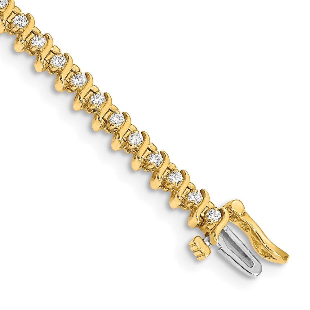 14k AAA Diamond Tennis Bracelet