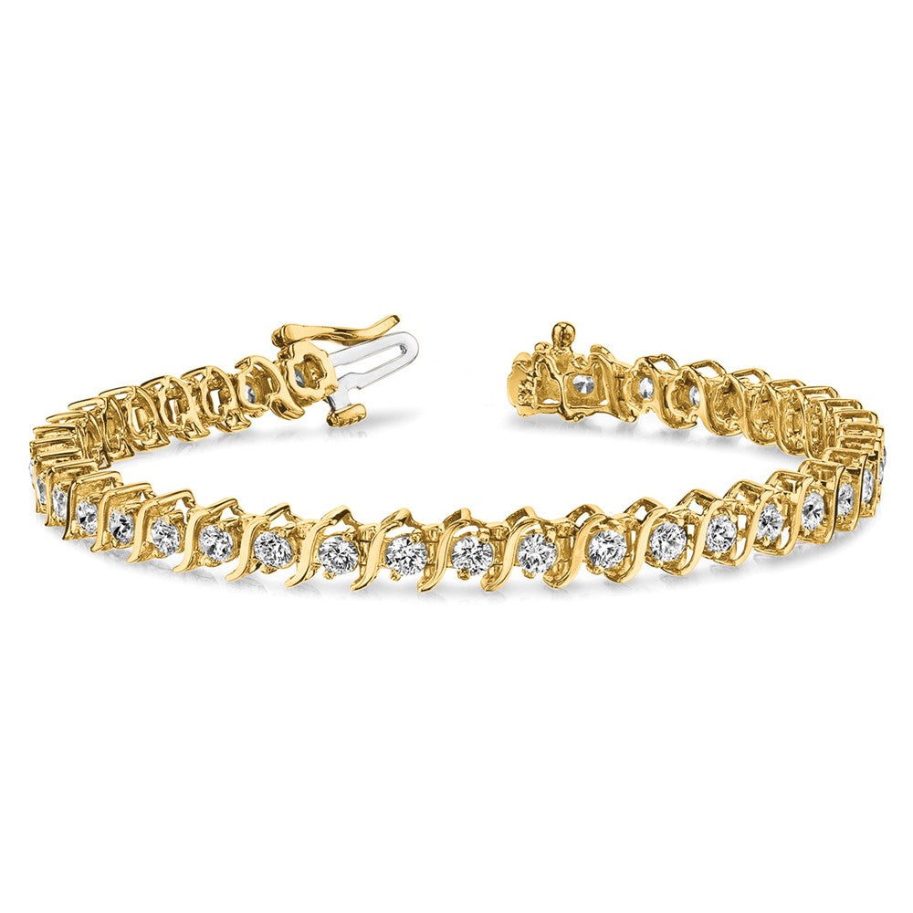 14k AAA Diamond Tennis Bracelet