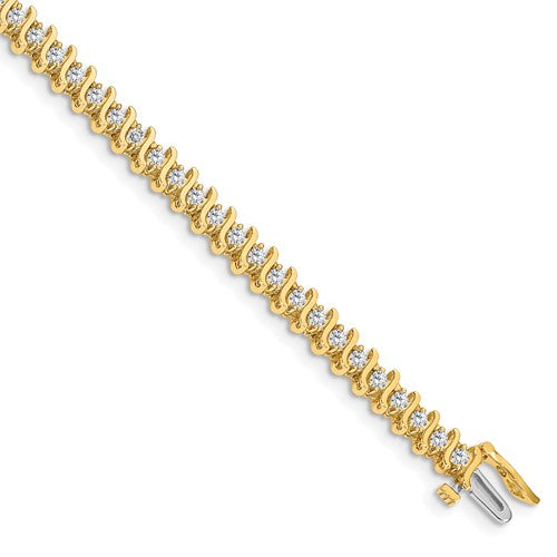14k A Diamond Tennis Bracelet