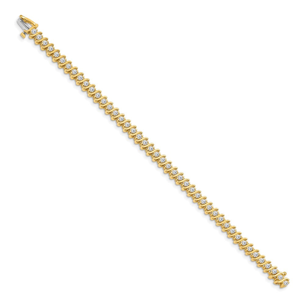 14k AAA Diamond Tennis Bracelet