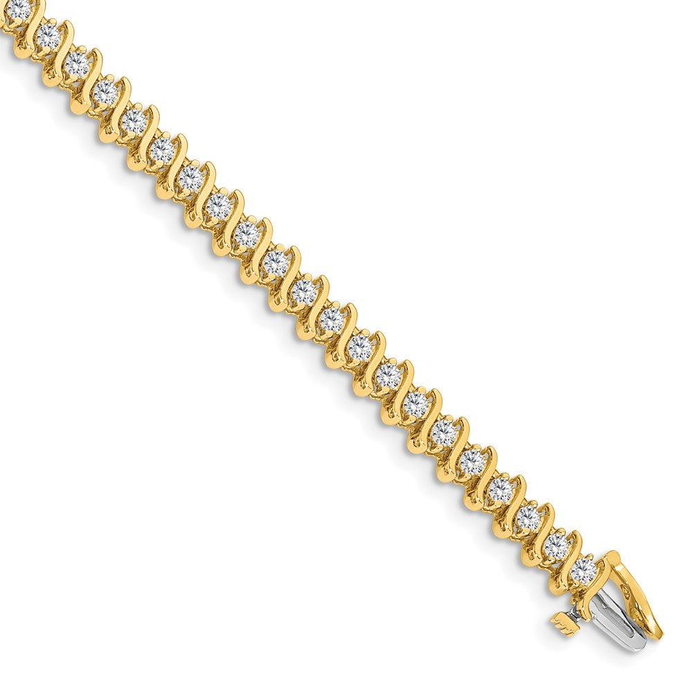 14k A Diamond Tennis Bracelet
