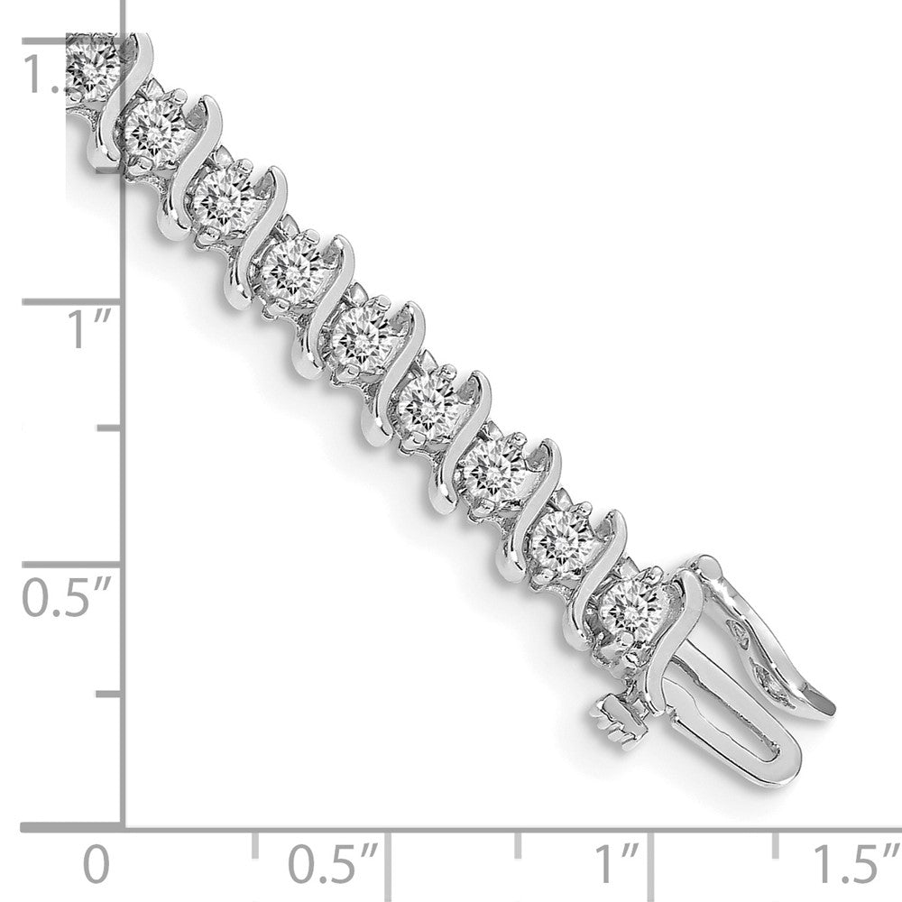 14k White Gold 3mm Diamond Tennis Bracelet Mounting
