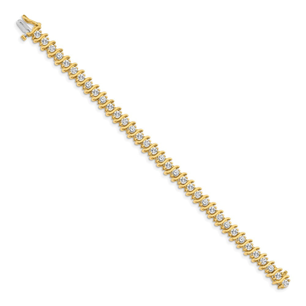 14k AAA Diamond Tennis Bracelet