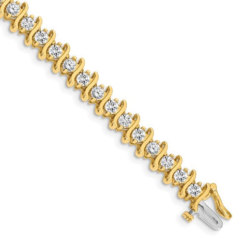 14k AAA Diamond Tennis Bracelet