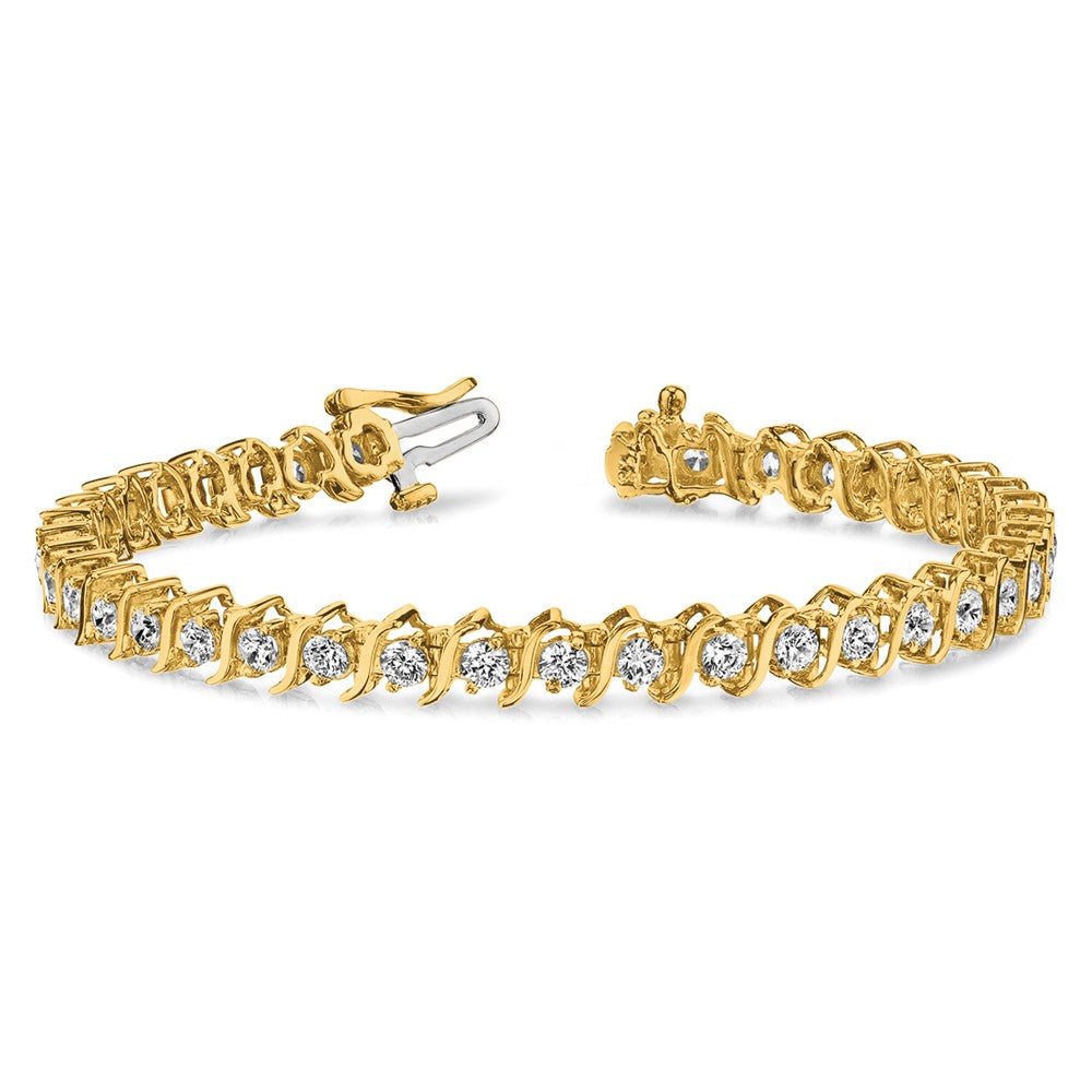 14k AAA Diamond Tennis Bracelet