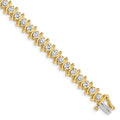 14k 3.8mm Diamond Tennis Bracelet Mounting