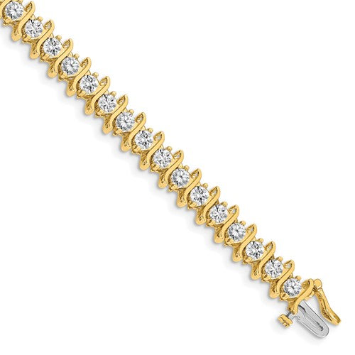 14k AAA Diamond Tennis Bracelet