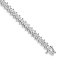 14k White Gold 3.8mm Diamond Tennis Bracelet Mounting
