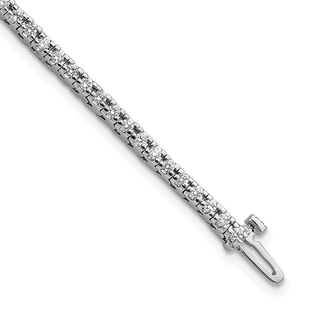 14k White Gold AAA Diamond Tennis Bracelet